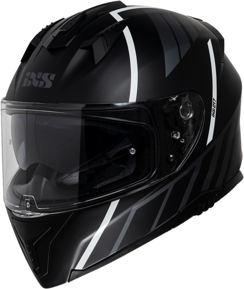 IXS Integralhelm iXS217 2.0 matt schwarz-weiss XS