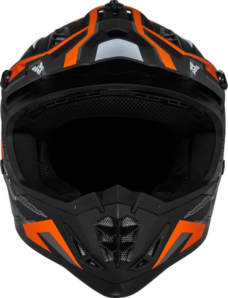 IXS Motocrosshelm iXS363 2.0 matt schwarz-orange-anthrazit L