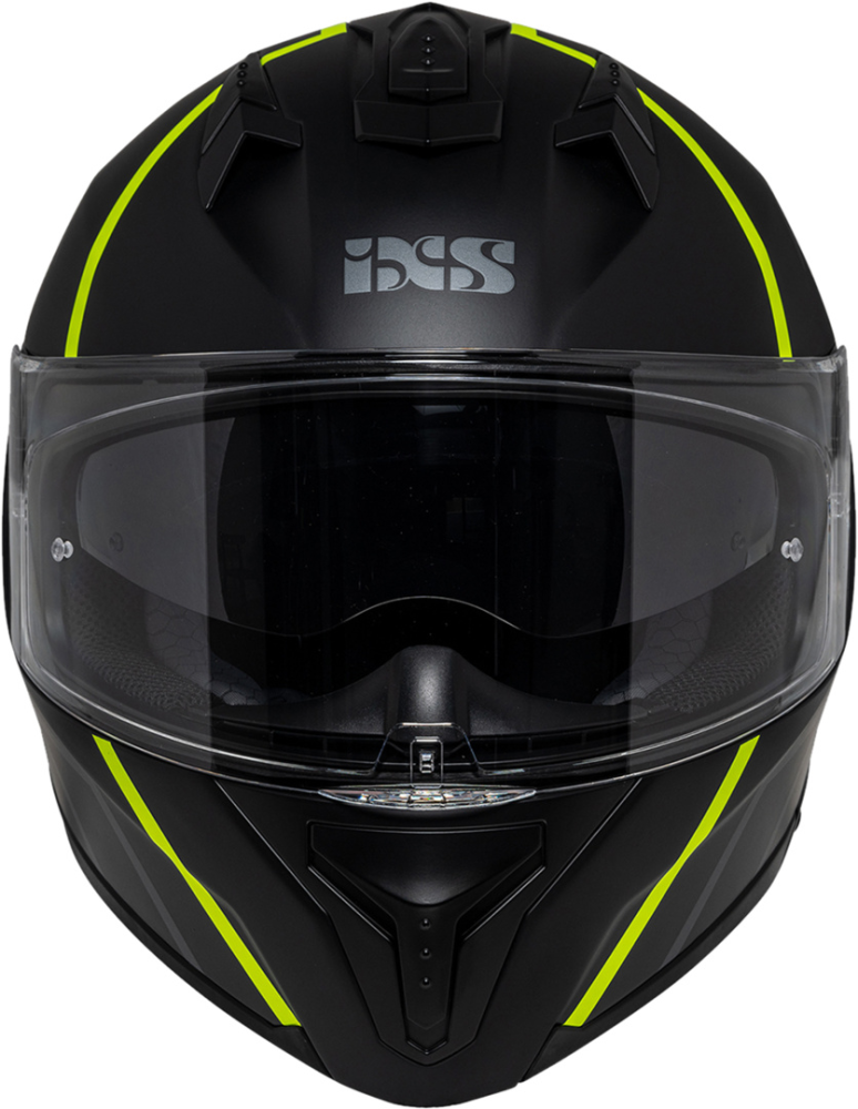 IXS Integralhelm iXS217 2.0 matt schwarz-gelb fluo M