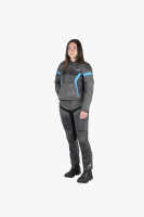 IXS Sport Damen Jacke Trigonis-Air dunkelgrau-grau-türkis DM