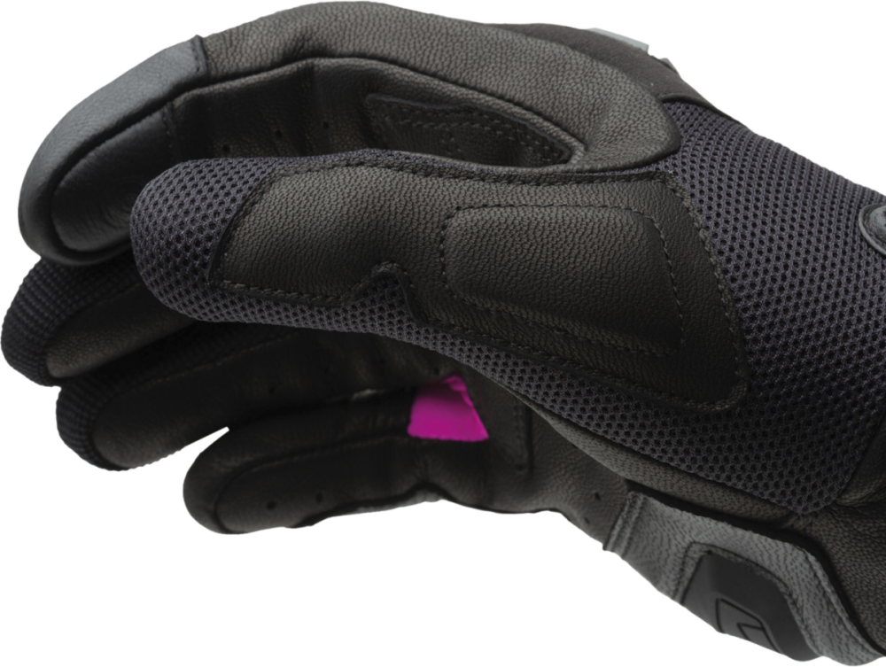 T. UR Damen Handschuh G-Four schwarz-grau-pink XL