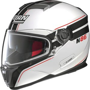 Nolan Helm N86 Rapid Weiss-schwarz-rot XS