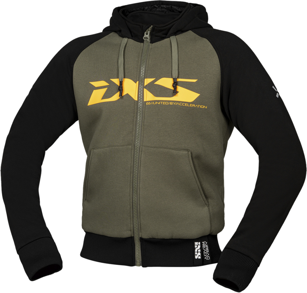 IXS Rapid 1.0 Hoodie oliv-orange S
