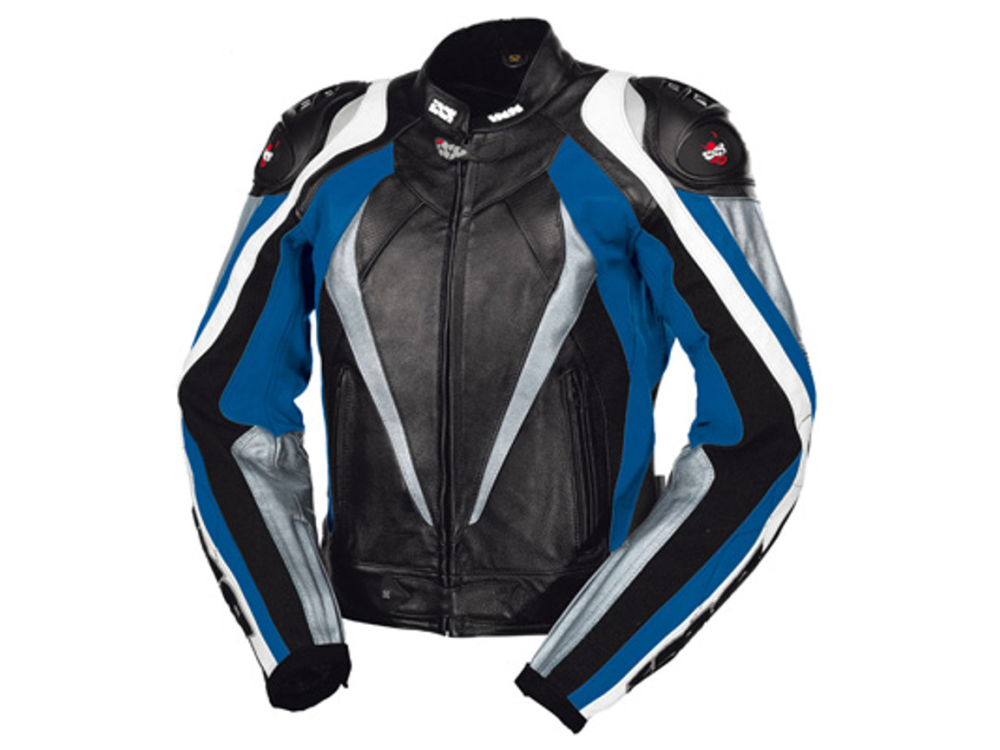 IXS Jacke Corbin schwarz-blau-weiss 50