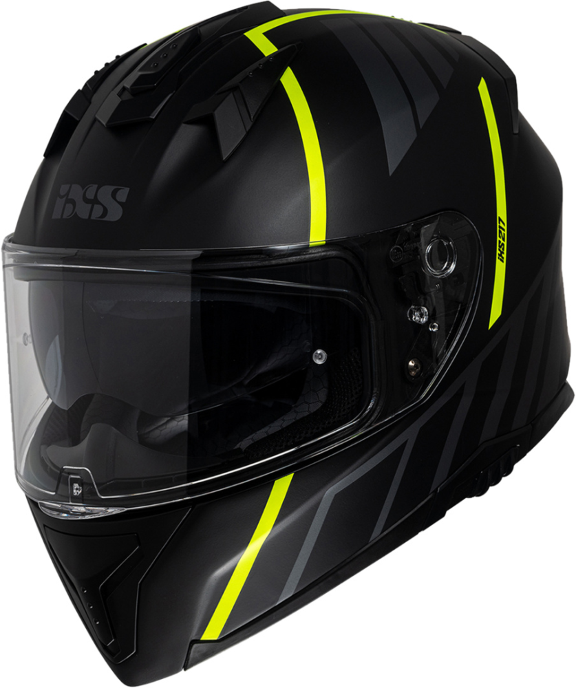 IXS Integralhelm iXS217 2.0 matt schwarz-gelb fluo S