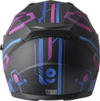 gms Integralhelm Hexago Graphic matt-blau-violett M