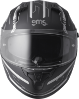 gms Integralhelm Hexago Graphic matt-grau S