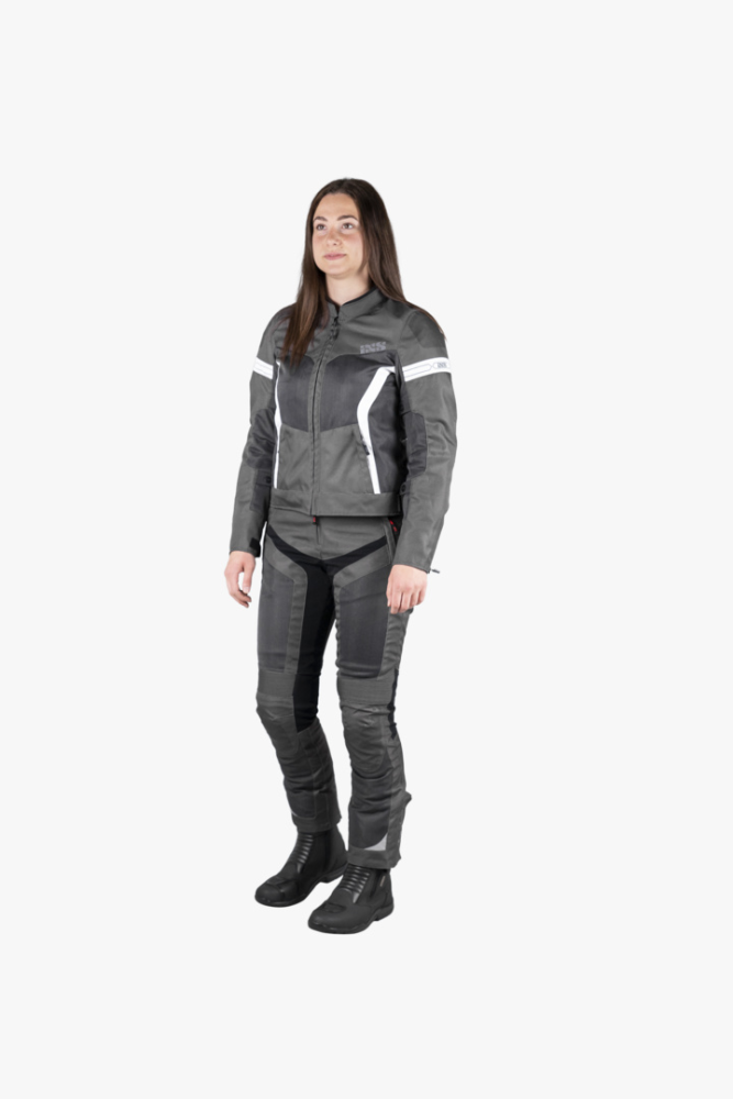 IXS Sport Damen Jacke Trigonis-Air dunkelgrau-grau-weiss DL